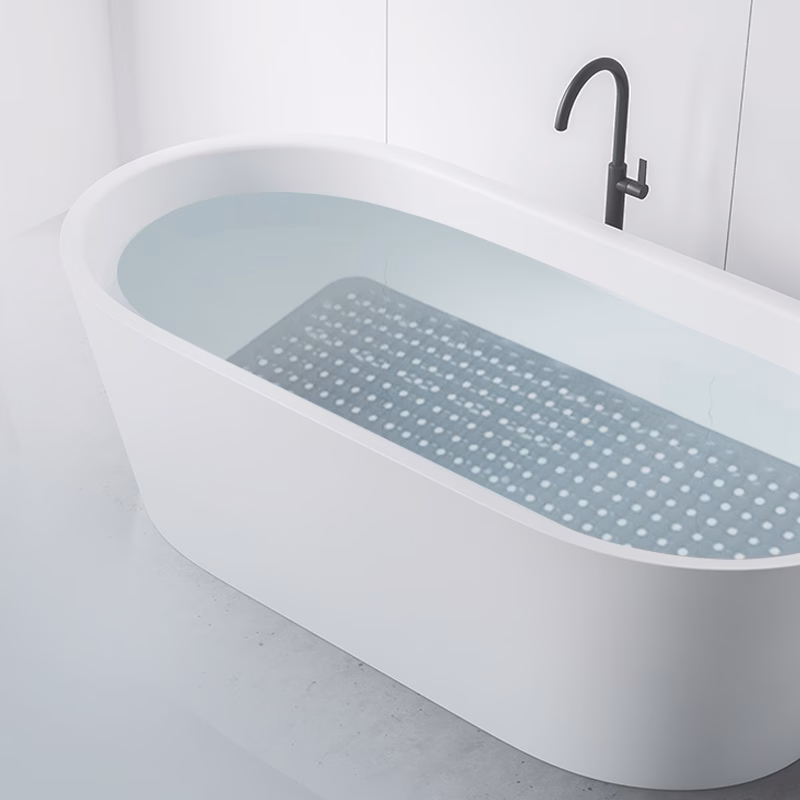 Power-Grip-Bath-Mat Power grip extended coverage non-slip bath mat in bathtub