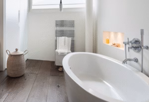 clean modern safe bathroom