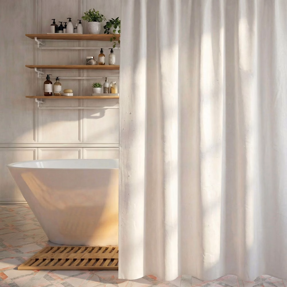 White 5G Shower liner by slipx solutions